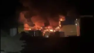 Bandırma’da yağ fabrikasında yangın