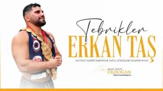 Cumhurbaşkanı Erdoğan, Erkan Taş’ı tebrik etti