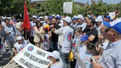 Doruk Madencilik işçilerinden Ankara Garı’na yürüyüş