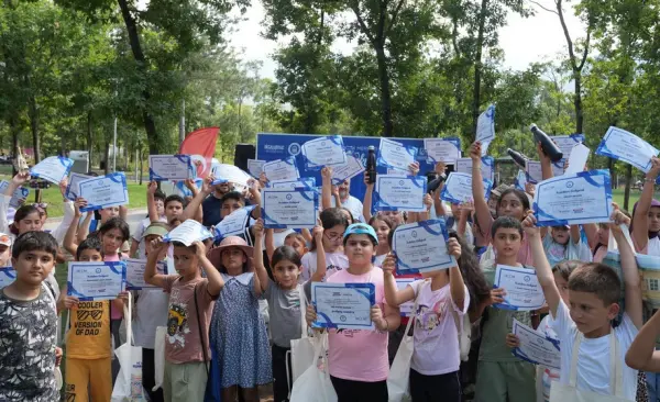 Yıldırım'da yaz okulu mezuniyet coşkusu
