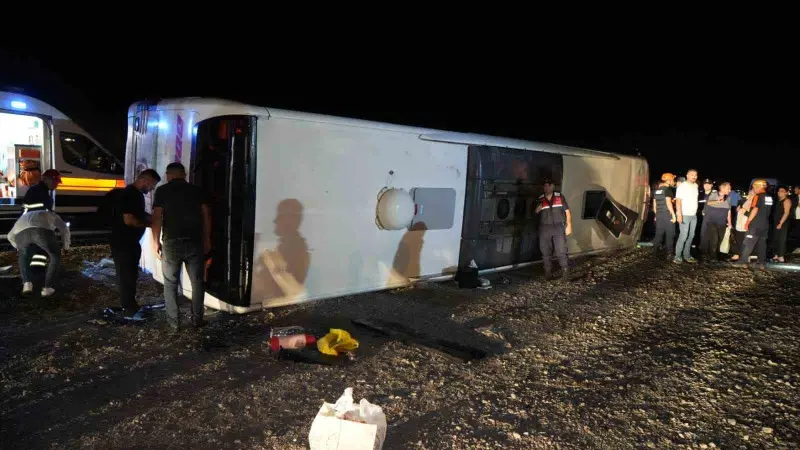 Kırıkkale’deki otobüs kazasında 29 kişi yaralandı