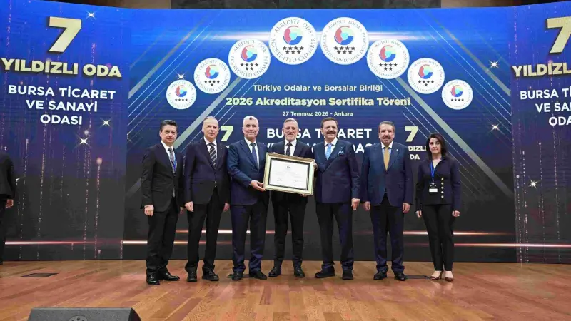 BTSO’nun hizmet kalitesine 7 yıldızlı tescil